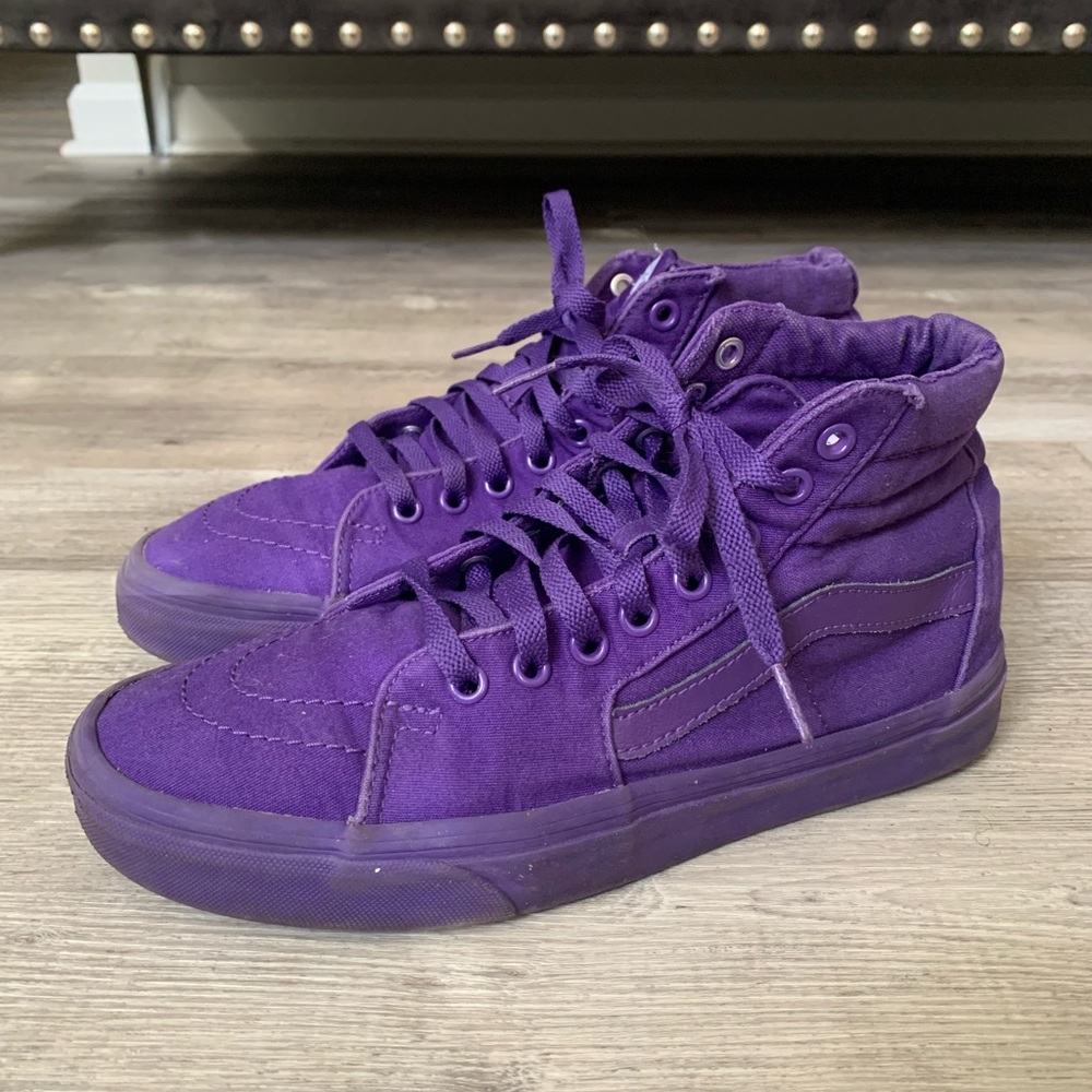 COPY - Extremely Purple Men’s Sk8 High Vans - Picture 2 of 3